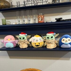 Squishmallow Bundle Plush Toy Set with Santa Hats